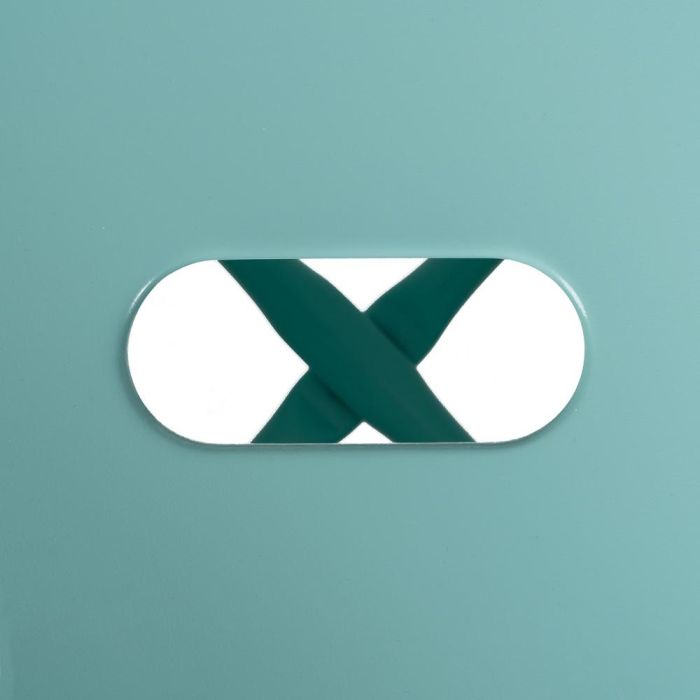 Taburete Turquesa Metal Dallas 42 X 42 X 61,20 cm