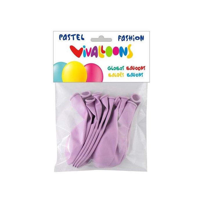 Globo Vivalloons Light Pastel Lila Claro Bolsa De 10