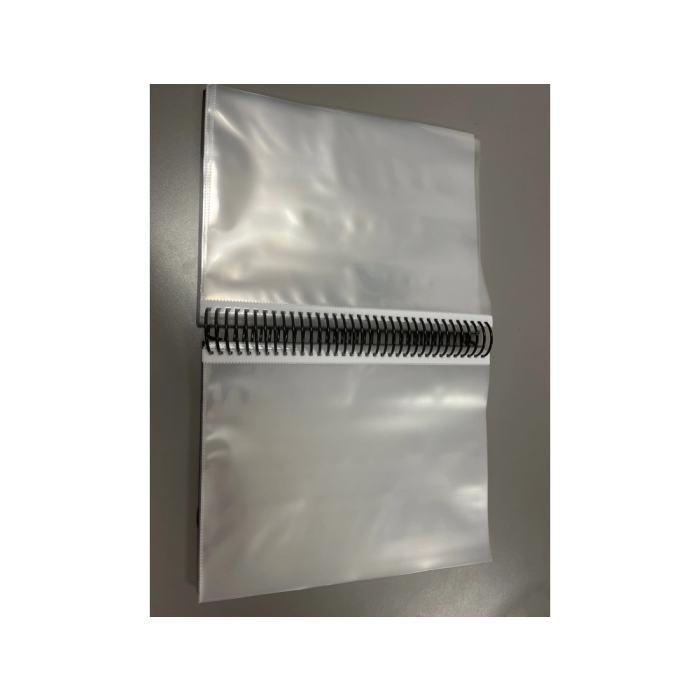 Pardo Carpeta Escaparate con Espiral 80 Fundas Folio Personalizable Color Negro 2