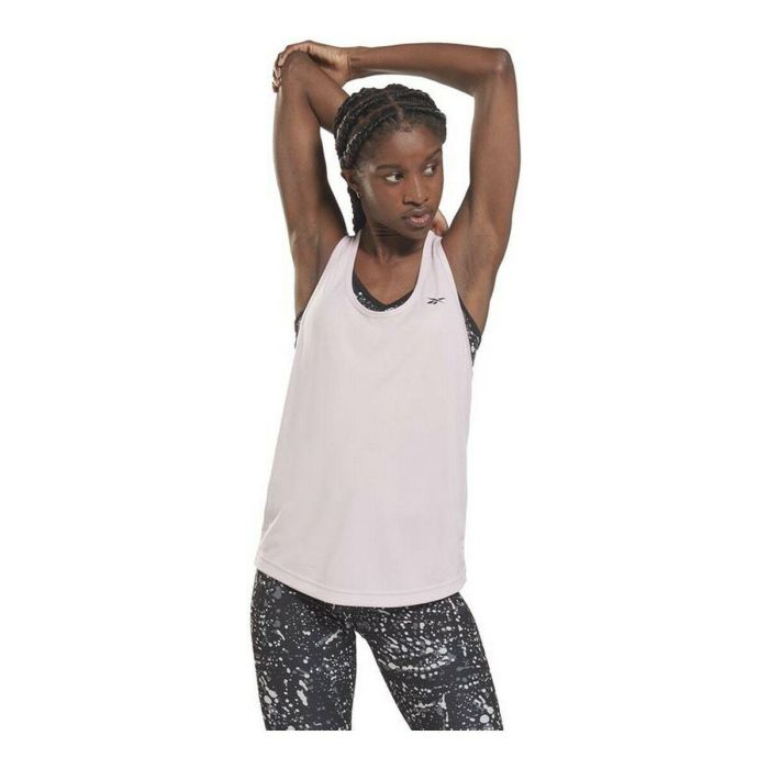 Camiseta de Tirantes Mujer Reebok Mesh Lavanda 4 Camiseta de Tirantes Mujer Reebok Mesh Lavanda 4