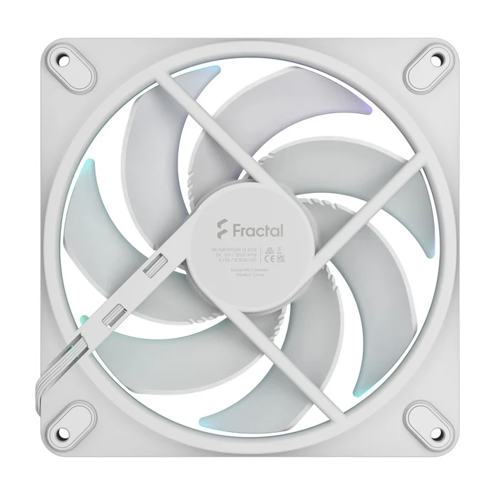 Fractal Design Ventilador Caja Momentum 14 RGB White FD-F-MR1-1402 - 140mm, ARGB, LCP, Silent 4 Fractal Design Ventilador Caja Momentum 14 RGB White FD-F-MR1-1402 - 140mm, ARGB, LCP, Silent 4