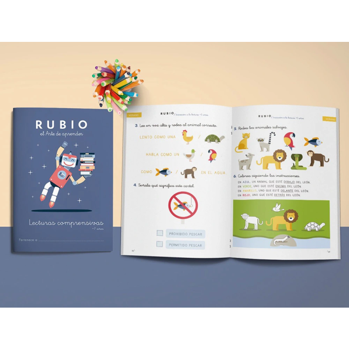 Rubio Cuaderno Lecturas Comprensivas para +7 Años con Certificado FSC Formato DIN A5 3 Rubio Cuaderno Lecturas Comprensivas para +7 Años con Certificado FSC Formato DIN A5 3