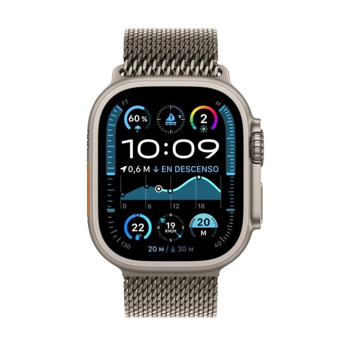 Apple Watch Ultra 2 GPS + Cellular, Titanio Natural, 49 mm, 64 GB, Resistente al Agua hasta 100 m, Compatible con iOS, Modelo A2986 1