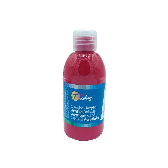 Pintura Acrilica Tcolors 250 Ml (Botella) Rojo