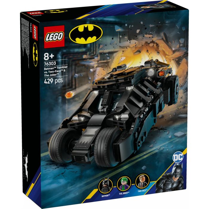 Lego Juego de Construcción de Bloques Tumbler de Batman vs Two-Face y The Joker Marvel. Set con Vehículo y Figuras +8 Años 8 Lego Juego de Construcción de Bloques Tumbler de Batman vs Two-Face y The Joker Marvel. Set con Vehículo y Figuras +8 Años 8