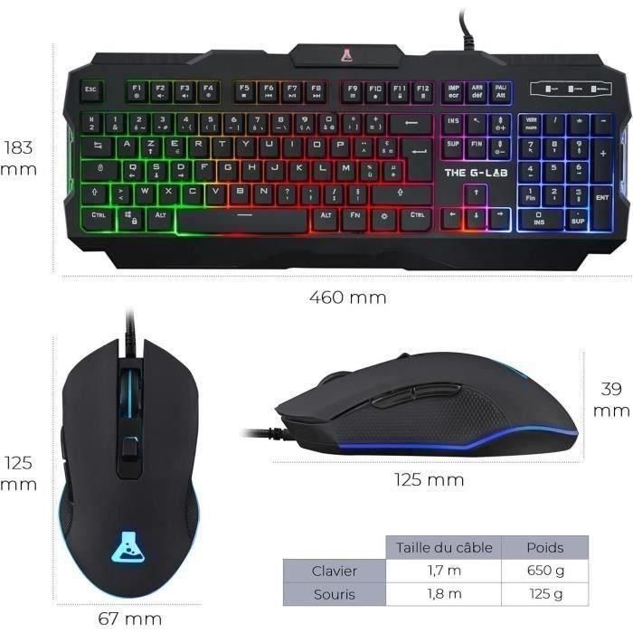 The G-Lab Combo Gaming Helium PC, PS4, Xbox One - Teclado retroiluminado Rainbow, Ratón 3200 DPI, Auriculares con Micrófono y Alfombrilla 3 The G-Lab Combo Gaming Helium PC, PS4, Xbox One - Teclado retroiluminado Rainbow, Ratón 3200 DPI, Auriculares con Micrófono y Alfombrilla 3