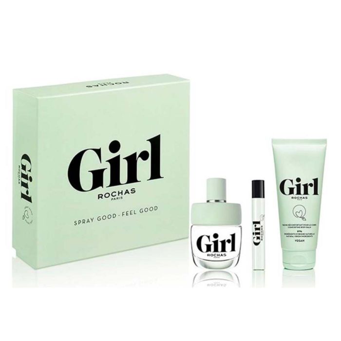 Rochas Girl eau de toilette 100 ml vaporizador + locion corporal perfumada 100 ml + miniatura eau de toilette 7 5 ml