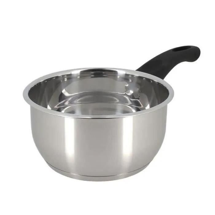 Cacerola - MENASTYL - 6020241 - Acero inoxidable - 16 cm - Apta para todo tipo de fuegos, incluida inducción Cacerola - MENASTYL - 6020241 - Acero inoxidable - 16 cm - Apta para todo tipo de fuegos, incluida inducción
