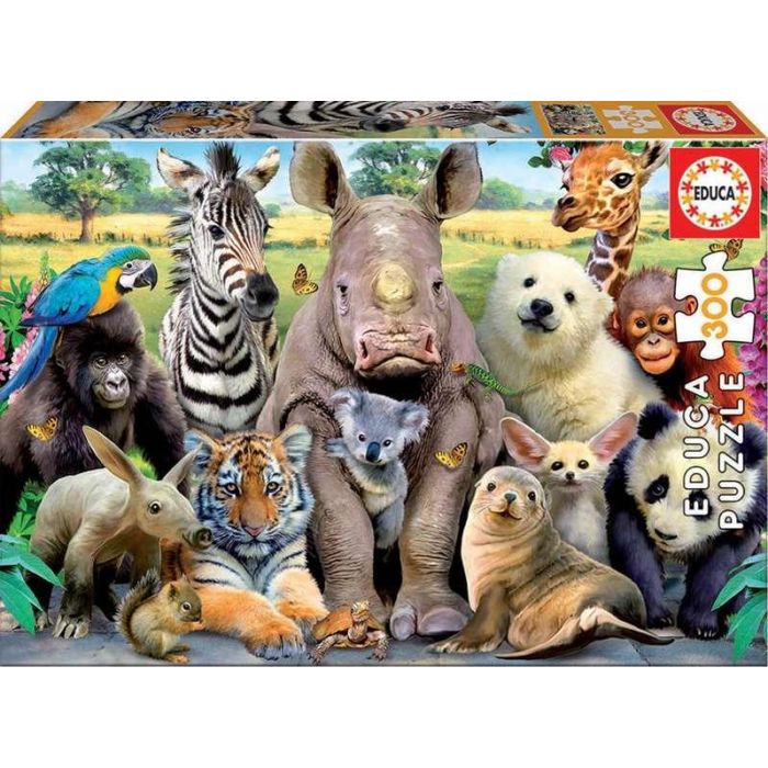 Educa Puzzle 300 piezas Foto de Clase Animales Salvajes 1
