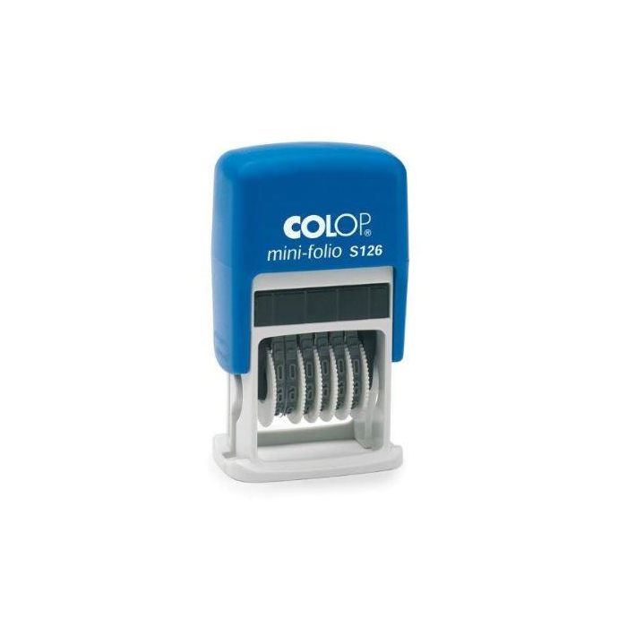 Colop Sello Printer S126 4 mm Numerador Español Azul-Negro