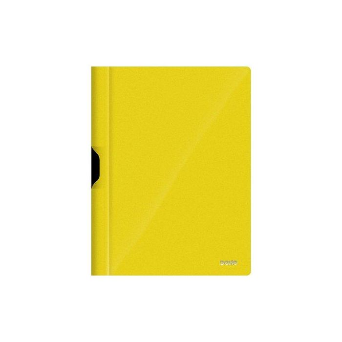 Dosier Clip Pp A4 Pinza Metal 30H Amarillo (Set de 8)