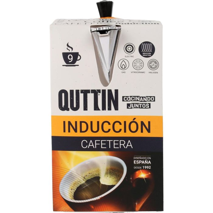 Cafetera de Aluminio para 9 Servicios con Inducción Quttin (6 Unidades) 4 Cafetera de Aluminio para 9 Servicios con Inducción Quttin (6 Unidades) 4