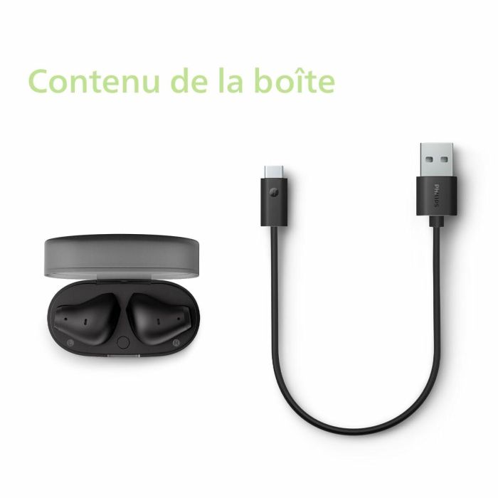 Auriculares Bluetooth Philips TAT2139BK con estuche de carga/ Autonomía 7h/ Negros 1 Auriculares Bluetooth Philips TAT2139BK con estuche de carga/ Autonomía 7h/ Negros 1