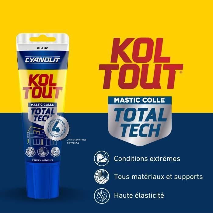 Cyanolit AUC3045203003011 Pegamento Fijador y Sellador Total Tech, Tubo 125 ml, Alta Resistencia, Ultraversátil 2