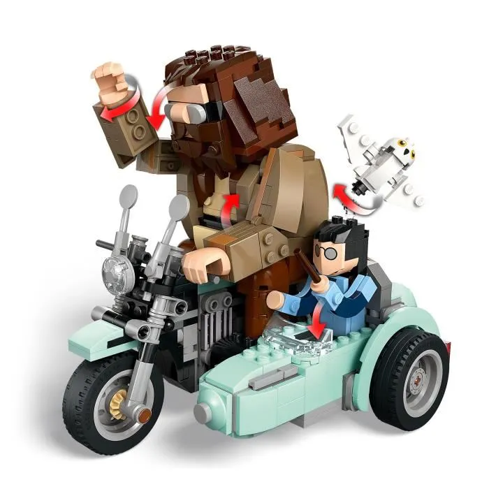 Lego Harry Potter 76443 Paseo en moto de Hagrid y Harry - Juego de construcción para niños de 9 años 2