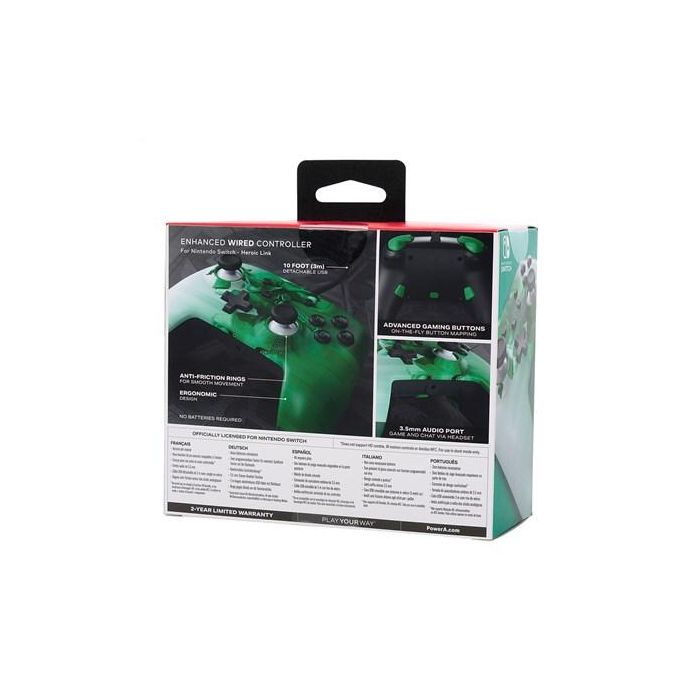Mando con Cable PowerA para Nintendo Switch - Heroic Link, 2 Botones Asignables, Cable USB-C 3m, Compatible con Switch OLED y Switch, Ref: 1516984-01 10 Mando con Cable PowerA para Nintendo Switch - Heroic Link, 2 Botones Asignables, Cable USB-C 3m, Compatible con Switch OLED y Switch, Ref: 1516984-01 10