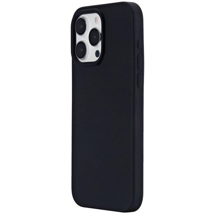 eSTUFF INFINITE ROME Funda Magnética de Silicona para iPhone 13 Pro - Negra - 81% Material Reciclado