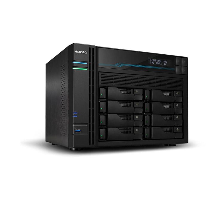 Almacenamiento en Red NAS Asustor Lockerstor 10 AS6510T Negro Intel Atom C3538