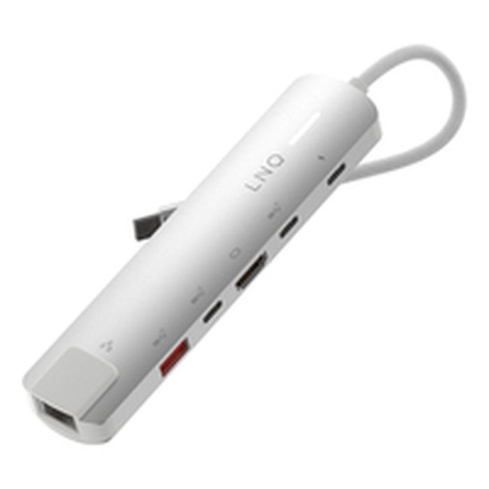 Hub USB Linq Byelements LQ49061 Blanco Gris 20 Hub USB Linq Byelements LQ49061 Blanco Gris 20