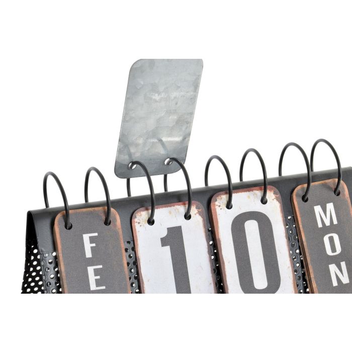 Calendario Vintage DKD Home Decor Negro Blanco 13 x 21 x 34 cm 1 Calendario Vintage DKD Home Decor Negro Blanco 13 x 21 x 34 cm 1