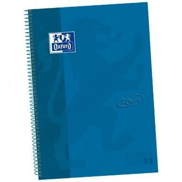 Libreta de Anillas Oxford TOUCH EUROPEANBOOK Azul A4+ 80 Hojas (5 Unidades) 1 Libreta de Anillas Oxford TOUCH EUROPEANBOOK Azul A4+ 80 Hojas (5 Unidades) 1
