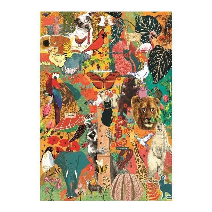 CLEMENTONI - Compacto 1000 piezas - Más es más - Animales y botánica 1 CLEMENTONI - Compacto 1000 piezas - Más es más - Animales y botánica 1