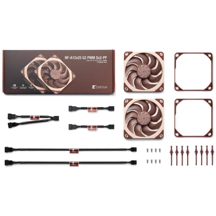120mm Noctua NF-A12x25 G2 PWM Sx2-PP Gehäuselüfter 2 120mm Noctua NF-A12x25 G2 PWM Sx2-PP Gehäuselüfter 2