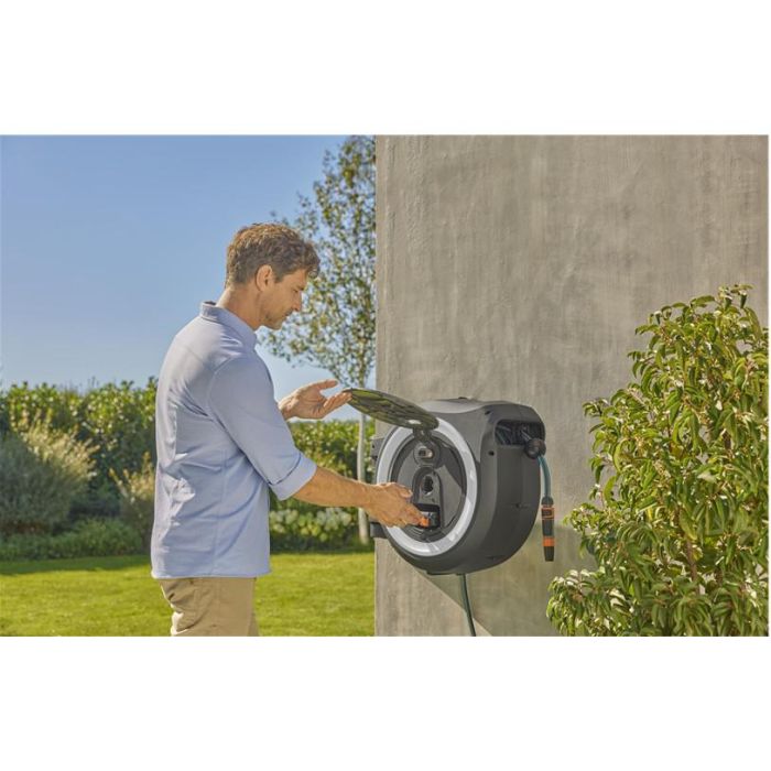 Gardena 18642-55 Enrollador de Manguera a Batería PowerRoll XL P4A solo, 35m, 18V 6 Gardena 18642-55 Enrollador de Manguera a Batería PowerRoll XL P4A solo, 35m, 18V 6