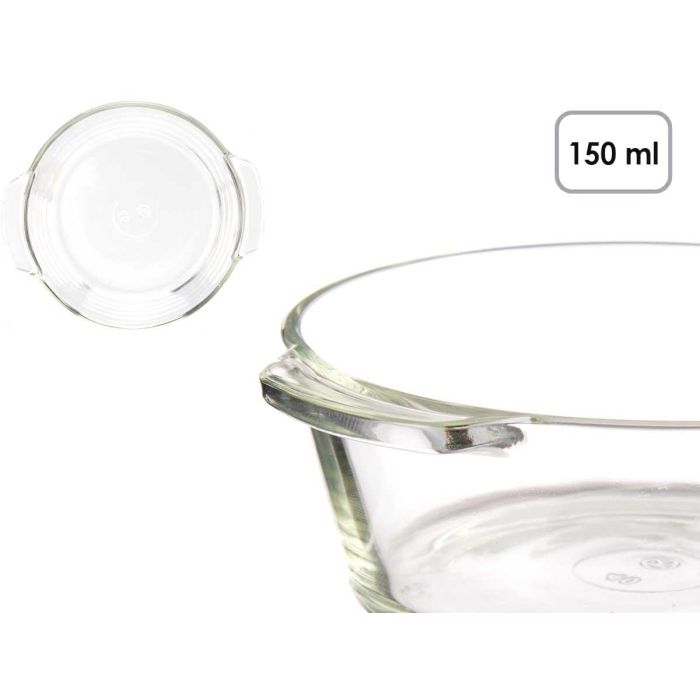 Cazuela Vidrio Aperitivo Redonda Con Asas 150Ml Vivalto 11X4CM (36 Unidades) 3 Cazuela Vidrio Aperitivo Redonda Con Asas 150Ml Vivalto 11X4CM (36 Unidades) 3