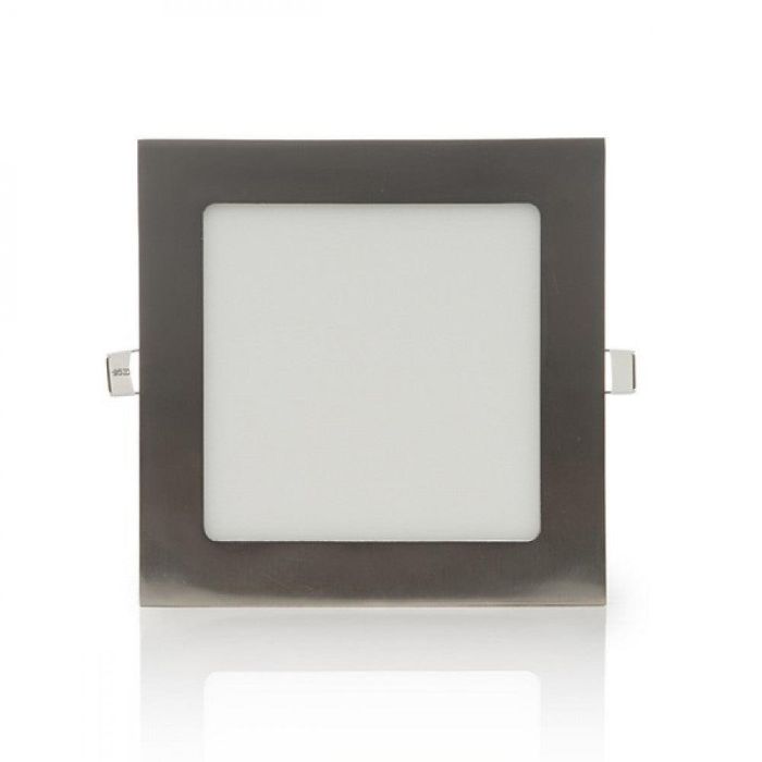 Placa LED 12W 1200Lm 6000ºK Cuadrada Niquel Satinado 50.000H [GL-CL-S12N-CW] 2