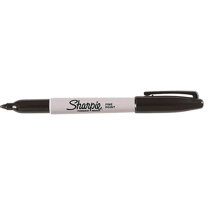 Sharpie Marcador Permanente Fine Punta Redonda 0.9 mm Negro (Set de 12) (Set de 12) 1