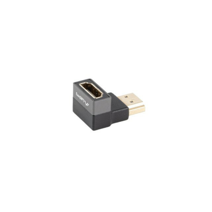 Lanberg Adaptador HDMI Macho - Hembra Ángulo 8K Macho a Hembra Chapado en Oro para Mayor Durabilidad y Conexión Estable 2