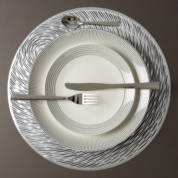 Home Deco Factory Individual Ajoure Diámetro 38 cm Calado Colores Surtidos Dorado Plateado Ideal Fiestas 3