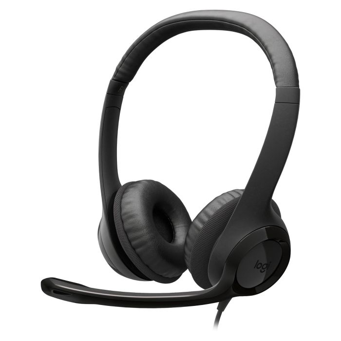 Logitech H390 Auriculares USB-C para PC/Portátil, Micrófono con Supresión de Ruido, Negro, Conexión por Cable