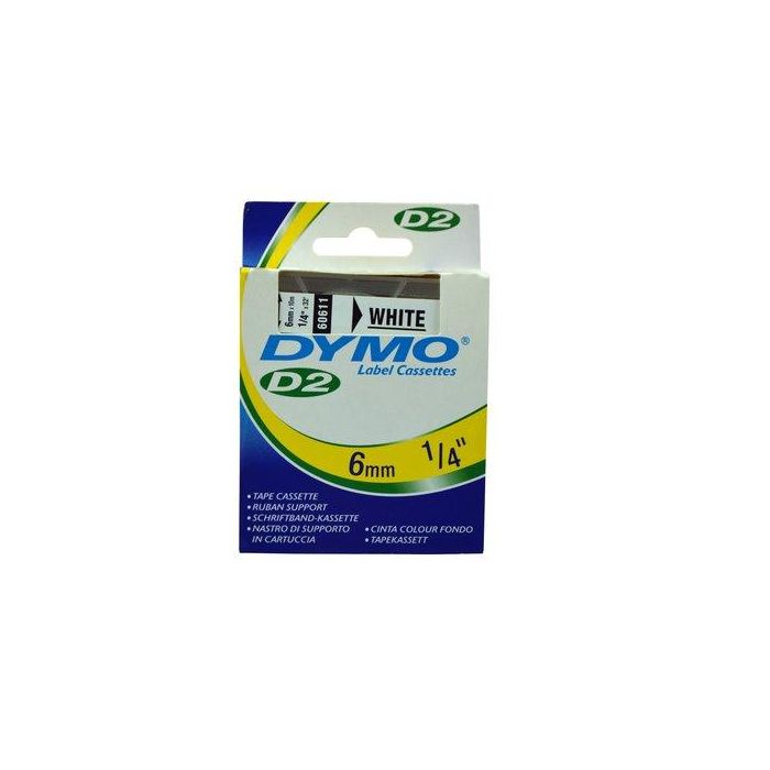 Cinta De Rotular Dymo Lm D2 Fondo 10M 6Mm Blanco (60611)