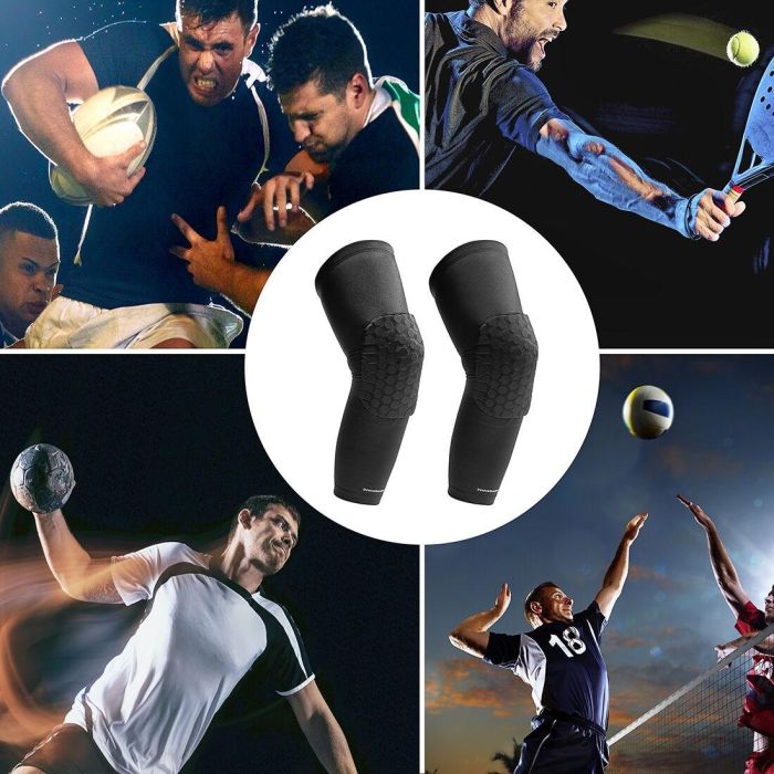 Rodilleras Anticolisión de Panal de Abeja Hokkop InnovaGoods 2 Unidades 5 Rodilleras Anticolisión de Panal de Abeja Hokkop InnovaGoods 2 Unidades 5