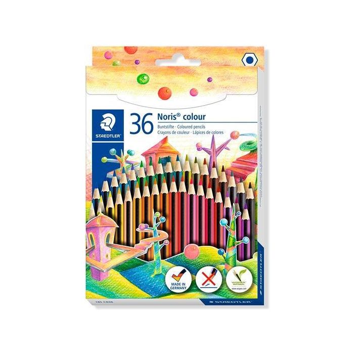 Staedtler Lápices De Colores Noris Colour Wopex Ecológico Estuche 36 Unidades