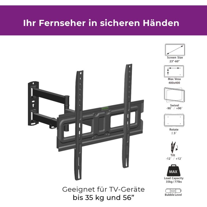 ZUB Ultron Wandhalterung Flatscreen WM200 32-60" Neigung/Winkel 1 ZUB Ultron Wandhalterung Flatscreen WM200 32-60" Neigung/Winkel 1