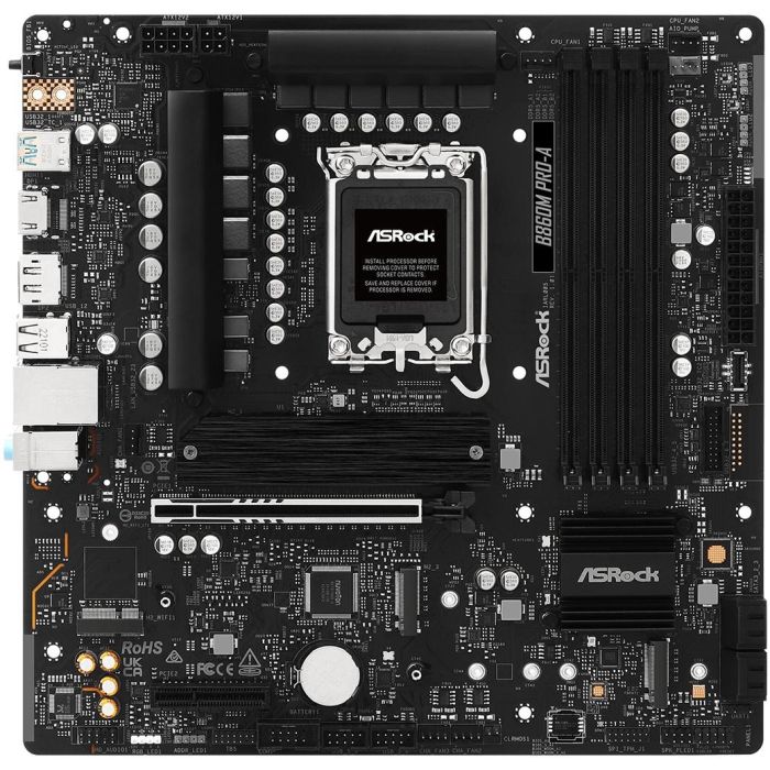 ASROCK B860M Pro-A (1851) (D) Placa Base Intel B860 Socket LGA 1851 DDR5-SDRAM micro ATX para PC 0 ASROCK B860M Pro-A (1851) (D) Placa Base Intel B860 Socket LGA 1851 DDR5-SDRAM micro ATX para PC 0