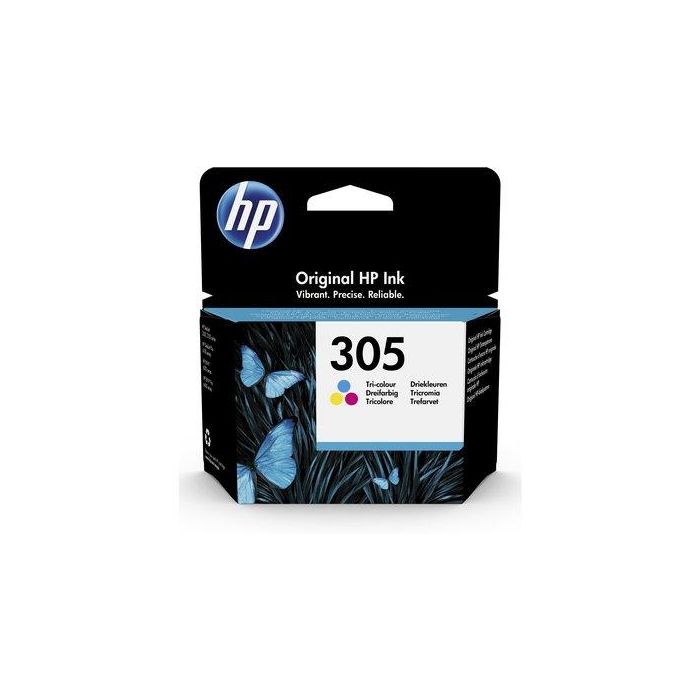 HP Nº 305 Cartucho de Tinta Tricolor Original para Impresoras HP Deskjet 2300, 2700, Plus 4100, Envy 6000, Pro 6400, 4210E