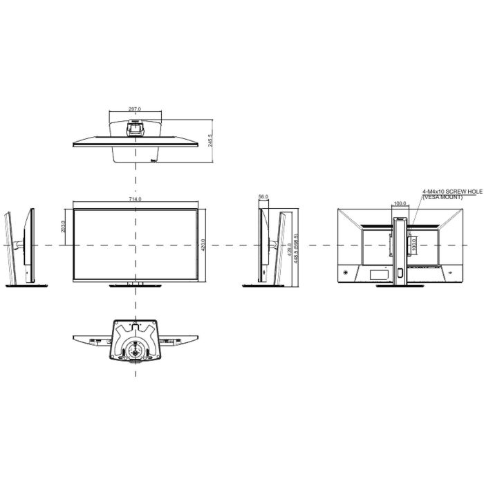 iiyama XB3294UHSCP-B1 Monitor 32" 4K UHD VA 2ms GTG 75Hz 400cd/m² HDR10 16:9 HDMI DP USB-C 95W PD Negro 4