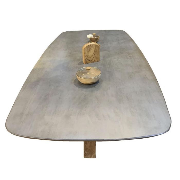 Mesa Comedor Item Home DKD Home Decor Gris Natural 120 x 78 x 240 cm 1