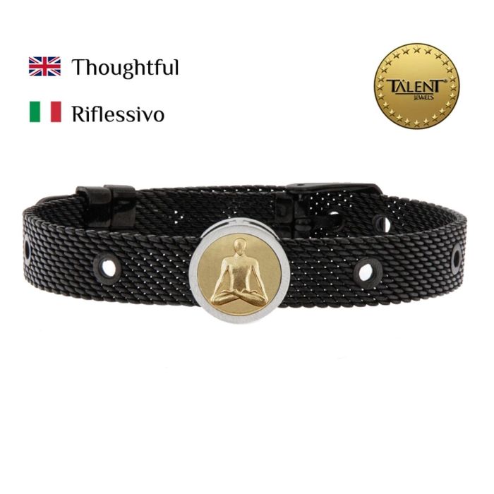 Pulsera Unisex Thoughtful Talent Jewels TJA-5-10-01-2-235 Negro 1 Pulsera Unisex Thoughtful Talent Jewels TJA-5-10-01-2-235 Negro 1