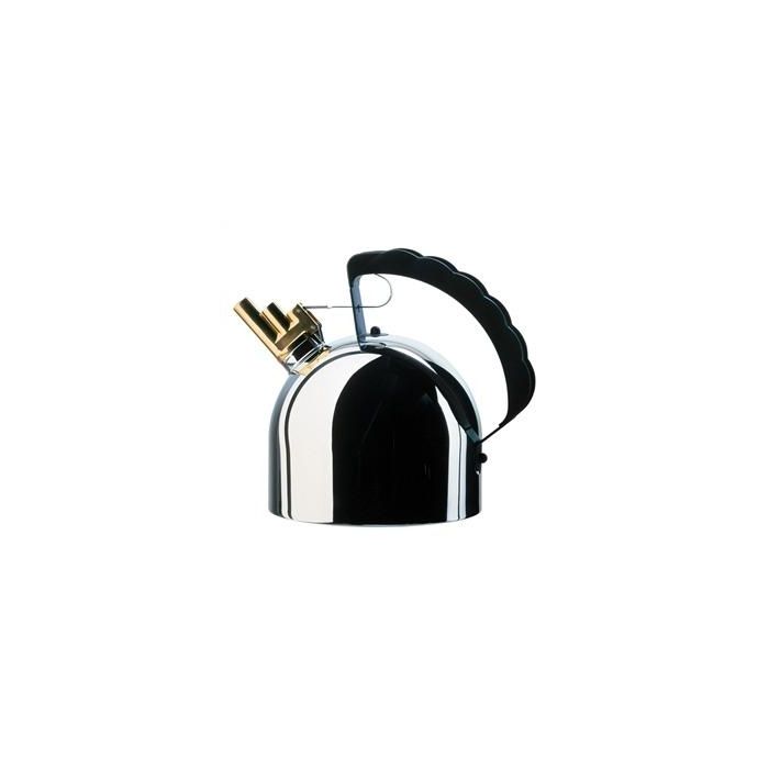 Alessi 9091 FM Hervidor de Agua Acero Inoxidable 18/10 Diseñado por Richard Sapper con Silbato Melódico Alessi 9091 FM Hervidor de Agua Acero Inoxidable 18/10 Diseñado por Richard Sapper con Silbato Melódico