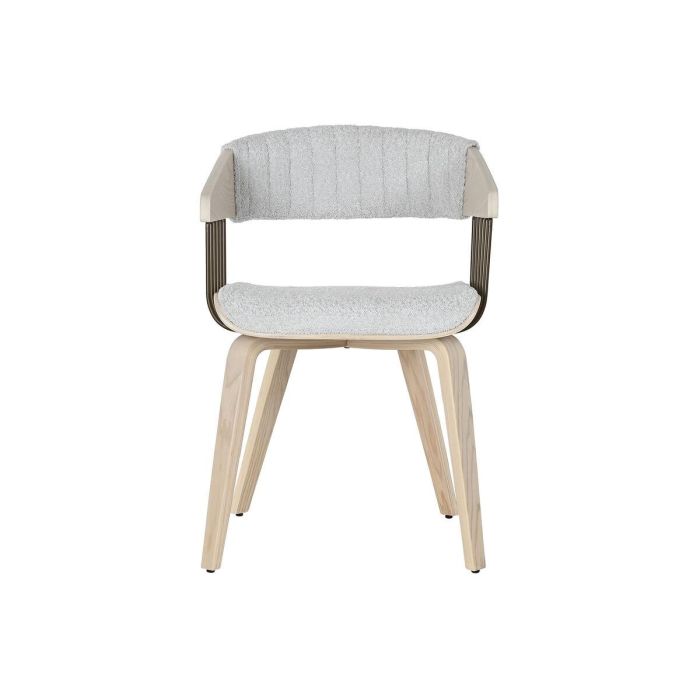 Silla Scandi DKD Home Decor Gris 55 x 76.5 x 53 cm 5