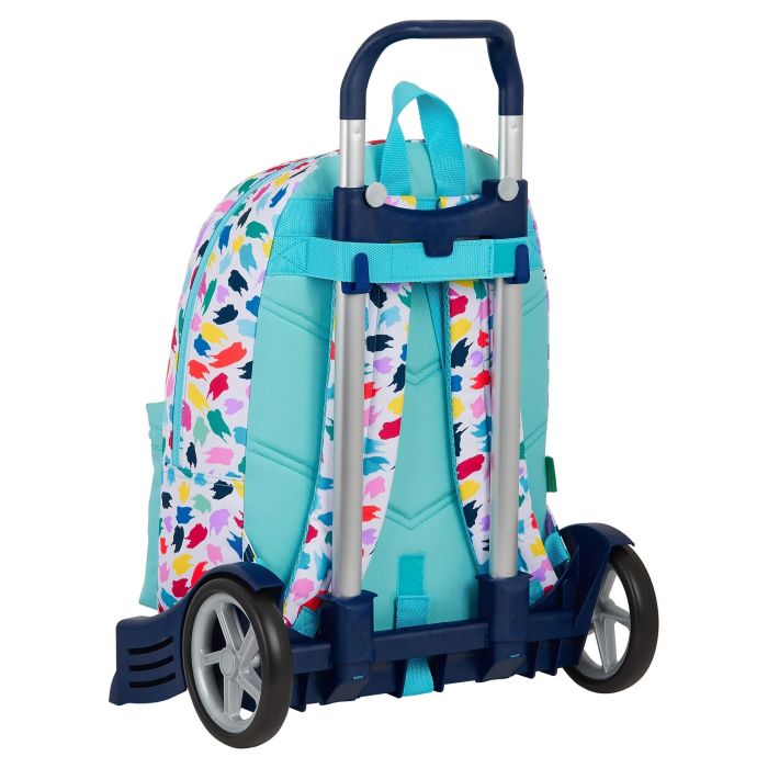 Mochila Escolar con Ruedas Benetton Painting Multicolor 2 Mochila Escolar con Ruedas Benetton Painting Multicolor 2