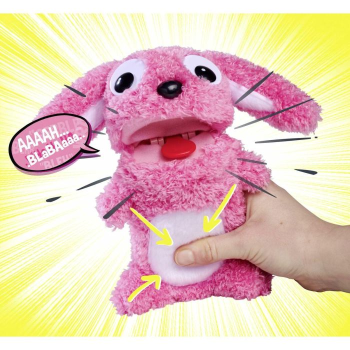 Smoby - Screamerz - Divertido peluche interactivo - Conejo - 27 cm - Ruidos al agitarlo o pulsar el botón 1