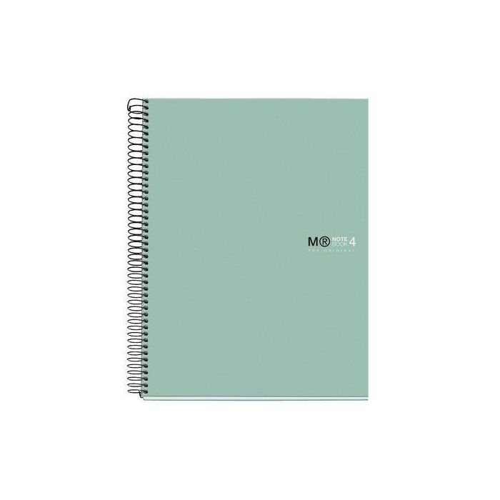 Bloc Miquelrius The Original Notebook 4 Micro.Tapa Extra A4 120H 90G Cuadric.5X5 Verde Aqua (Set de 5)