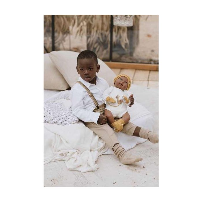 Muñeca reborn arias 45 cm rafael c/saco portabebe 5