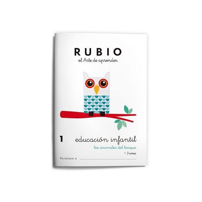 Cuaderno Rubio A5 Educacion Infantil Nº 1 - Animales Del Bosque (+3 Años) (Set de 10)